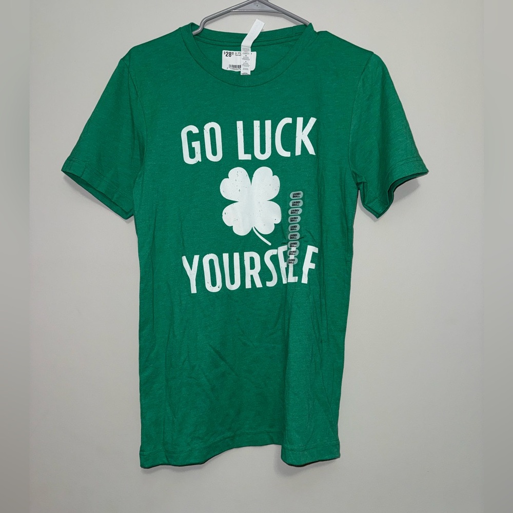 Bella Canvas Green 'Go Luck Yourself' Kids Tee